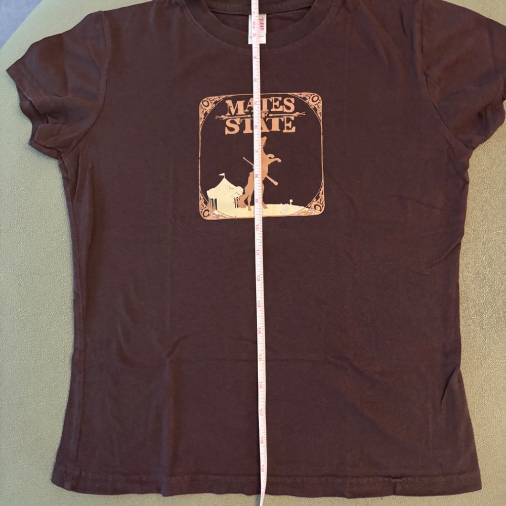 VTG HTF Mates of State Junior Women M Indie Pop Concert Tour T-Shirt + Sticker - Picture 4 of 9